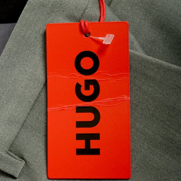 Hugo Boss Men's "Hesten232X" Extra Slim Fit Gray Wool Dress Pants US 32R IT 48 - Picture 5 of 5